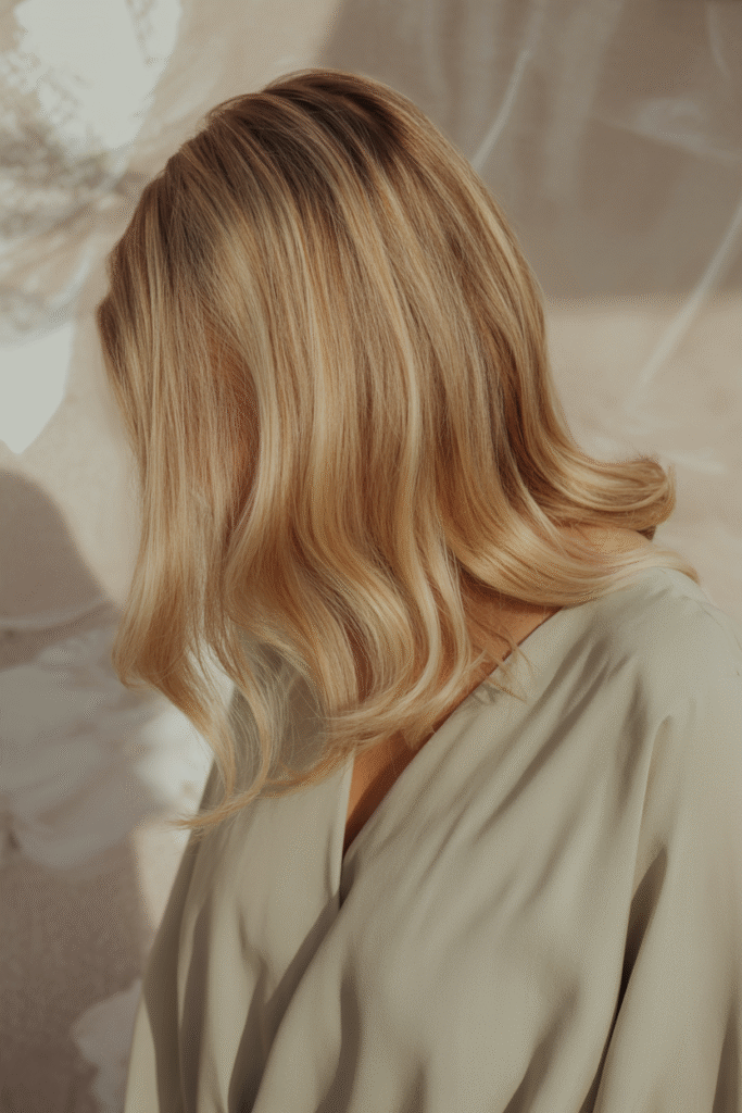 15 Highlights on Dirty Blonde Hair 4 Champagne Blonde Highlights