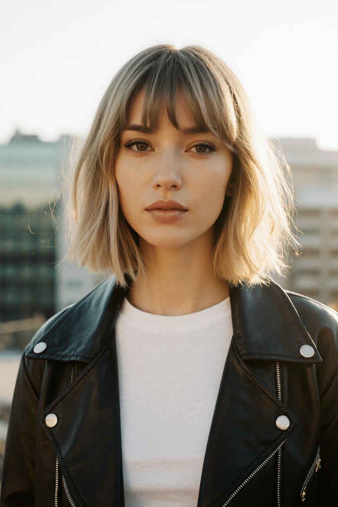 19 Flawless Fine Hair with Bangs Hairstyles 7 Choppy Layered Bob with Micro Bangs