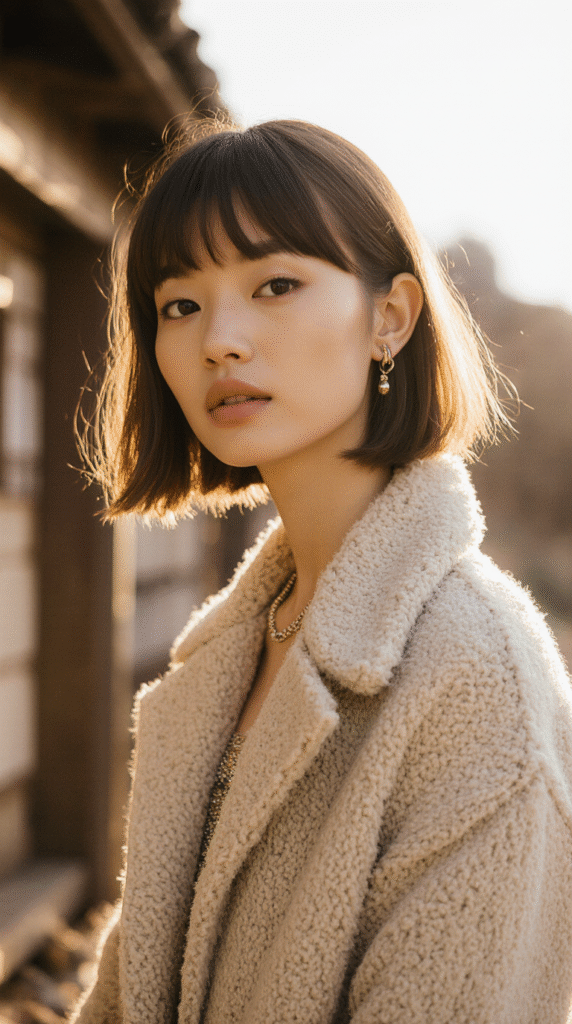 16 Stacked Bob Hairstyles for Fine Hair 7 Choppy Stacked Bob with Bangs