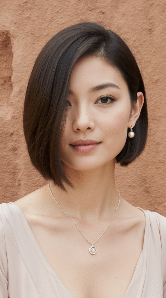 29 Formal Hairstyles for Short Hair 6 Classic Asymmetrical Bob