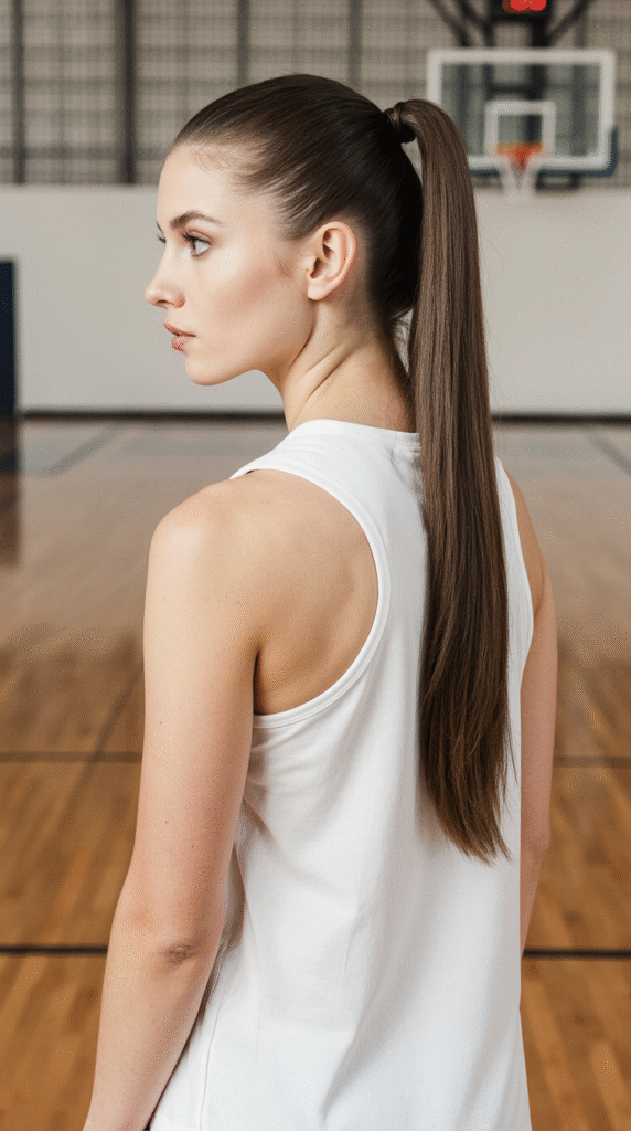 30 Top Basketball Hairstyles 4 Classic High Ponytail