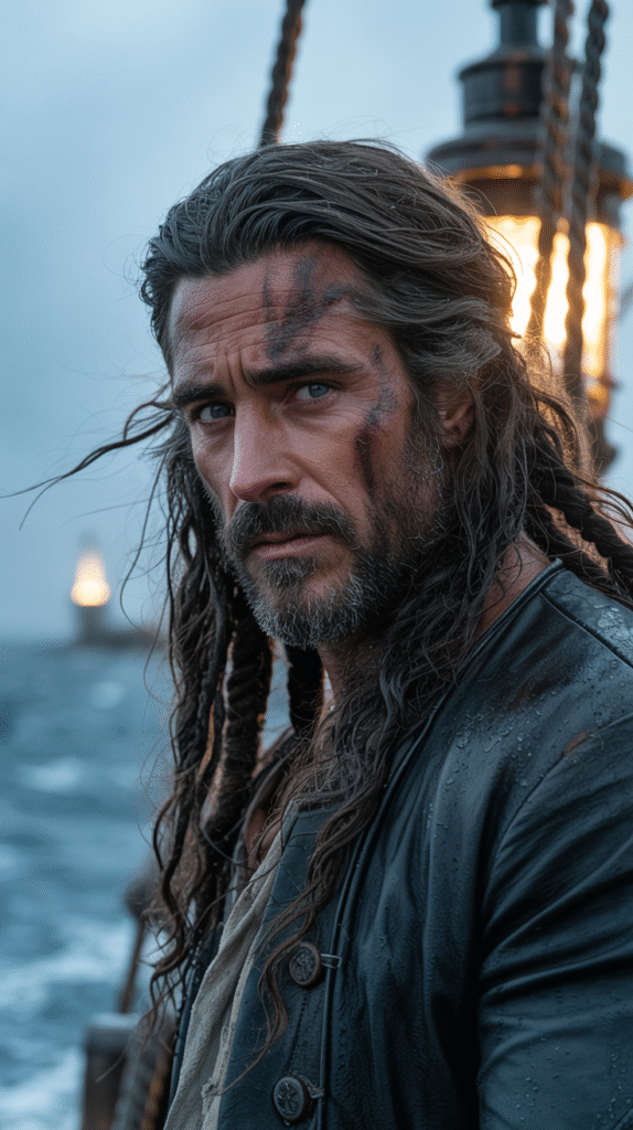 22 Pirate Hairstyles for Men 9 Classic Messy Long Hair