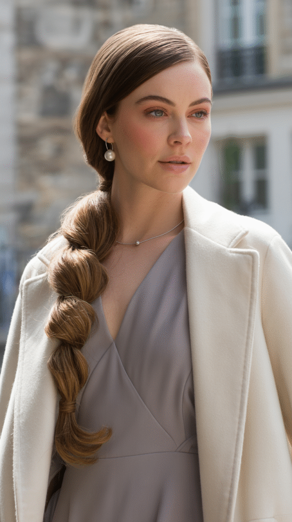 21 Sleek Ponytail Hairstyles 8 Classy Loose Rope Ponytail