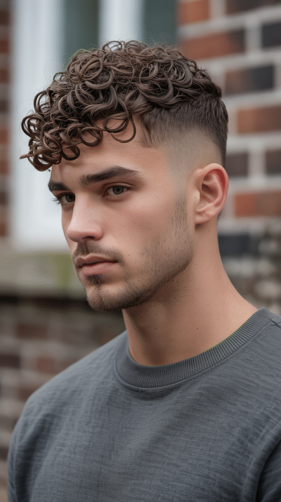 18 Curly Hairstyles for Men with Fade 19 Curly Fringe with Low Fade