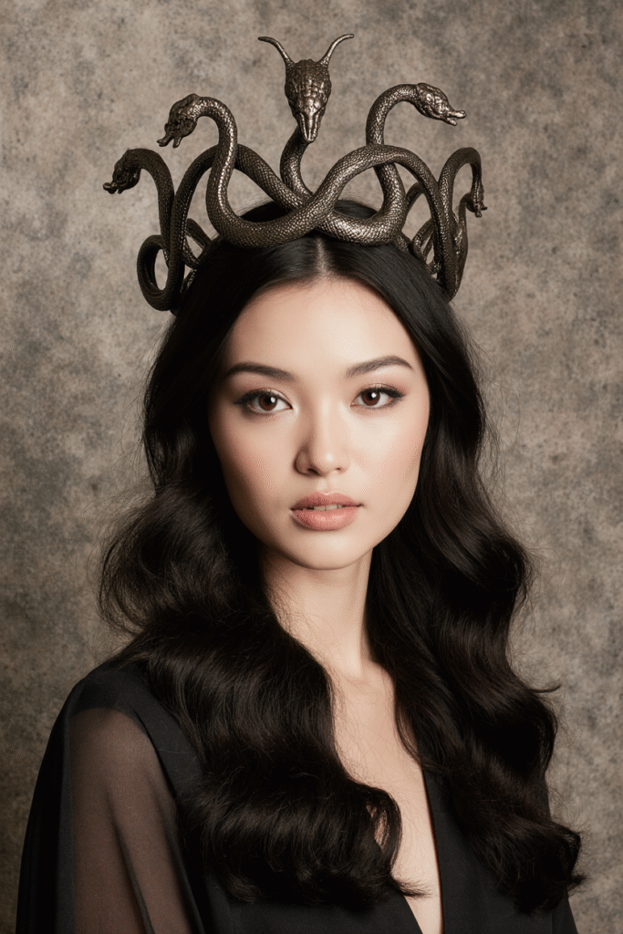 17 Medusa Hair Ideas 12 Curly Serpent Tiara 1