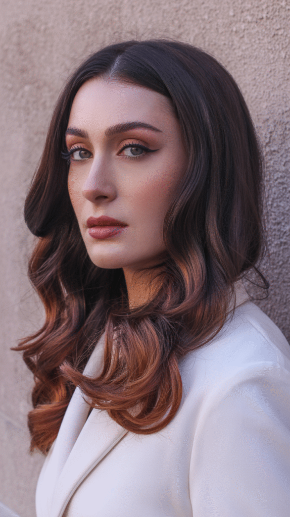 19 Winter Highlights for Brown Hair 5 Dark Mocha with Auburn Accents
