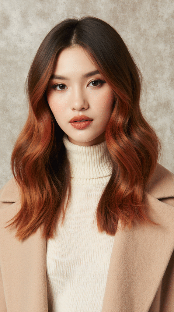 17 Red Copper Balayage Ideas 5 Deep Copper Ends