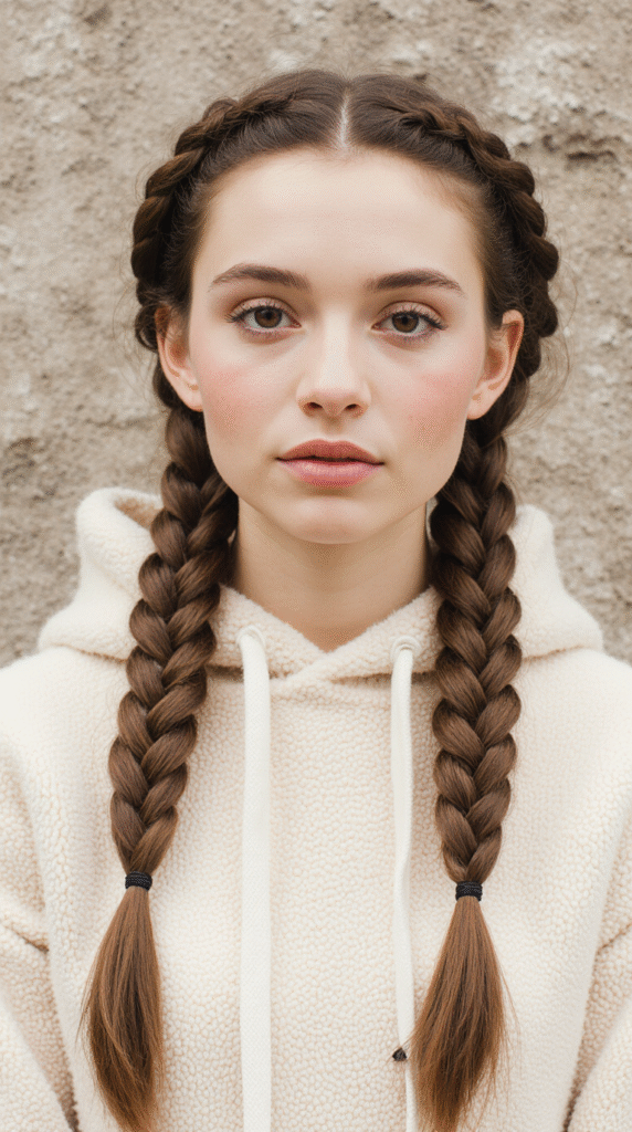 Dutch Braided Pigtails