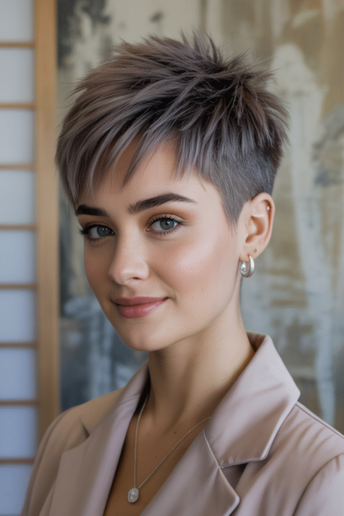 29 Formal Hairstyles for Short Hair 12 Edgy Spiky Pixie Cut with Textured Layers