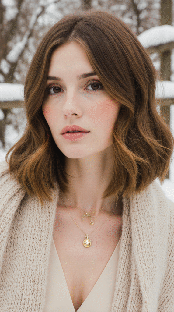 15 Lob Hairstyles for Thick Hair 7 Face Framing Lob Great for Round Faces