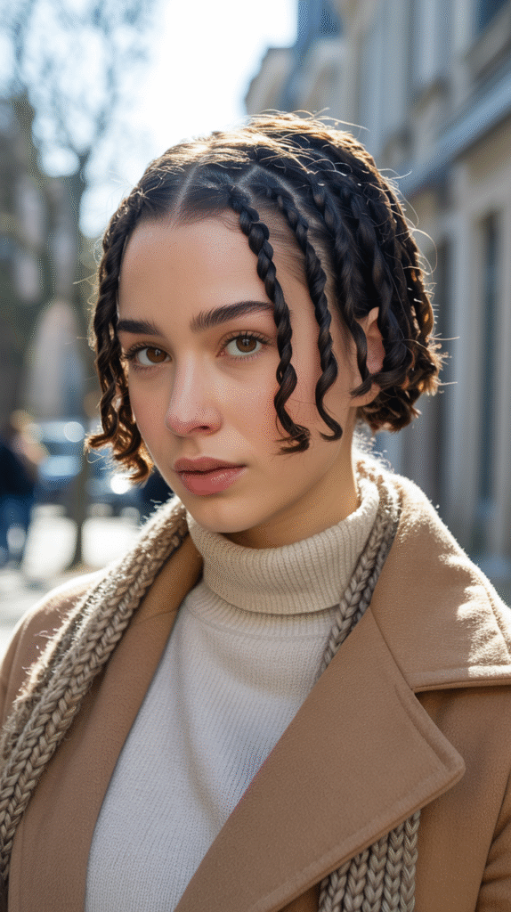 15 Stunning Short Crochet Twist Hairstyles 4 Flipped Out Bob Crochet Twists with Bangs