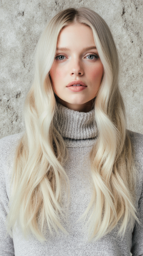 22 Winter Highlights for Blondes 6 Frosty Blonde Melt