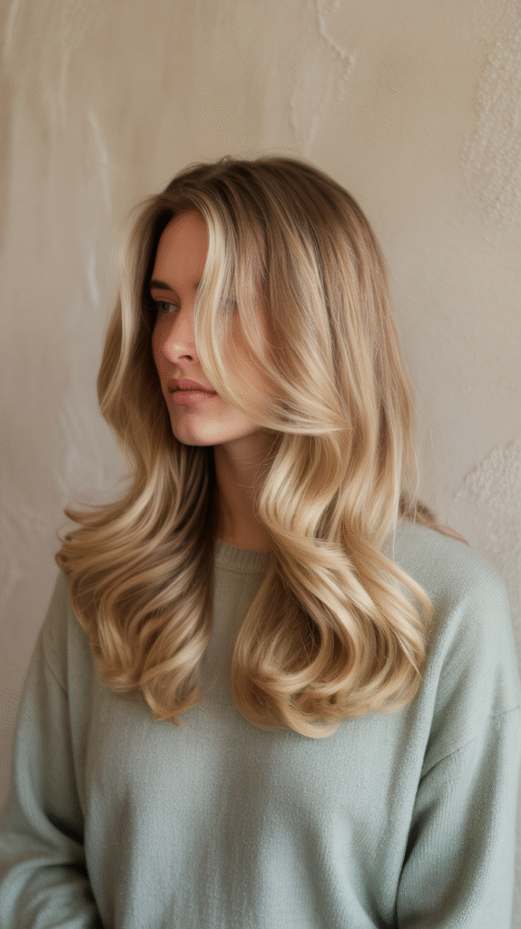 22 Winter Highlights for Blondes 4 Golden Beige Balayage