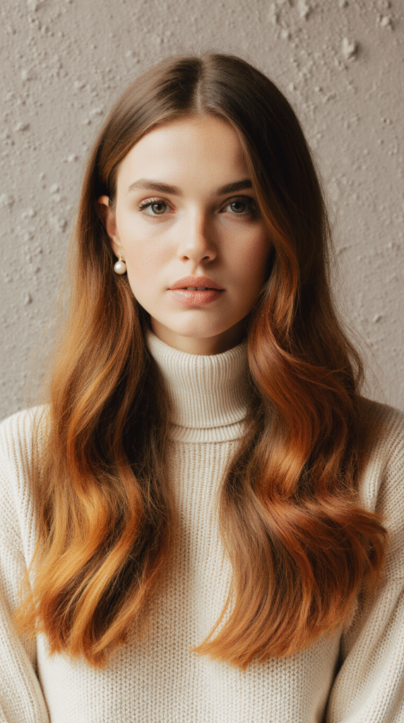 17 Honey Brown Balayage Ideas 6 Golden Honey Brown Balayage with Light Waves 2