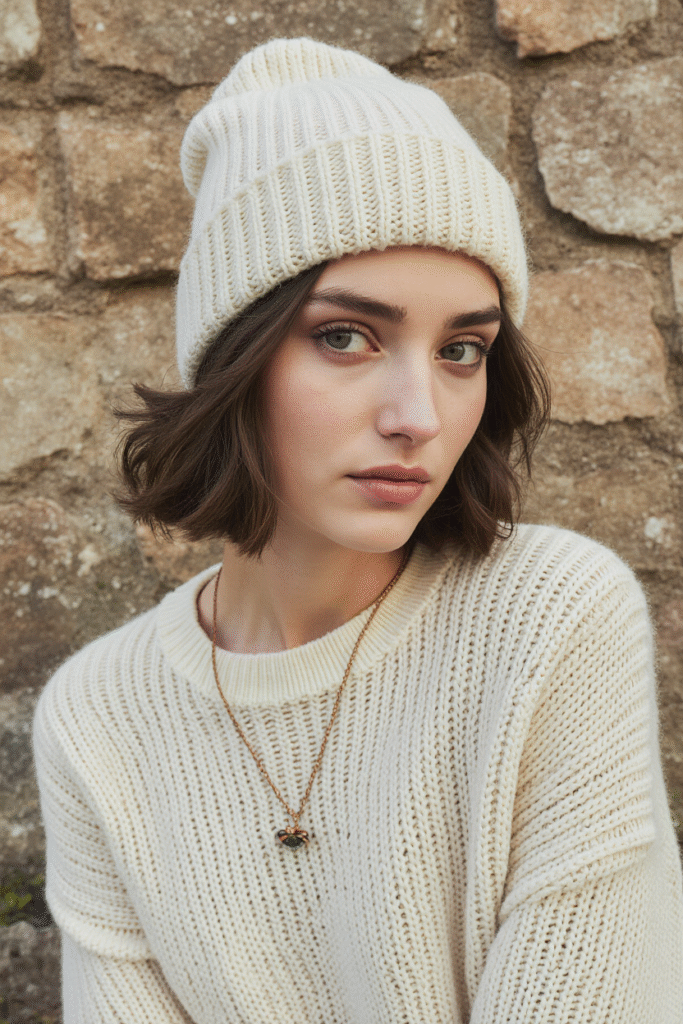 25 Mastering Beanie Hairstyles 26 High Bun Under the Beanie