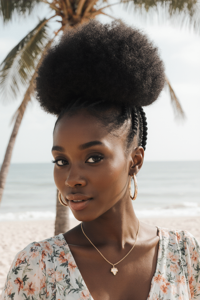 High Puff with Twists Ideal for Summer Vacations