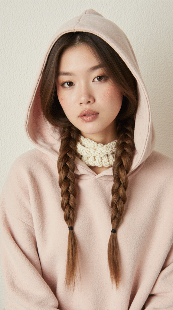 Hooded Double Braids 1