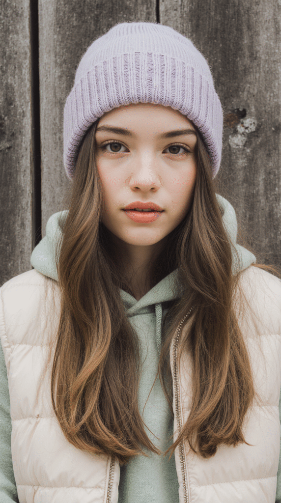 Hooded Long Hair with Cap