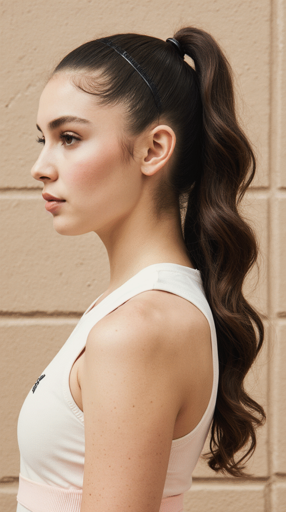 30 Top Basketball Hairstyles 16 Long Sectioned Ponytail with Loose Texture