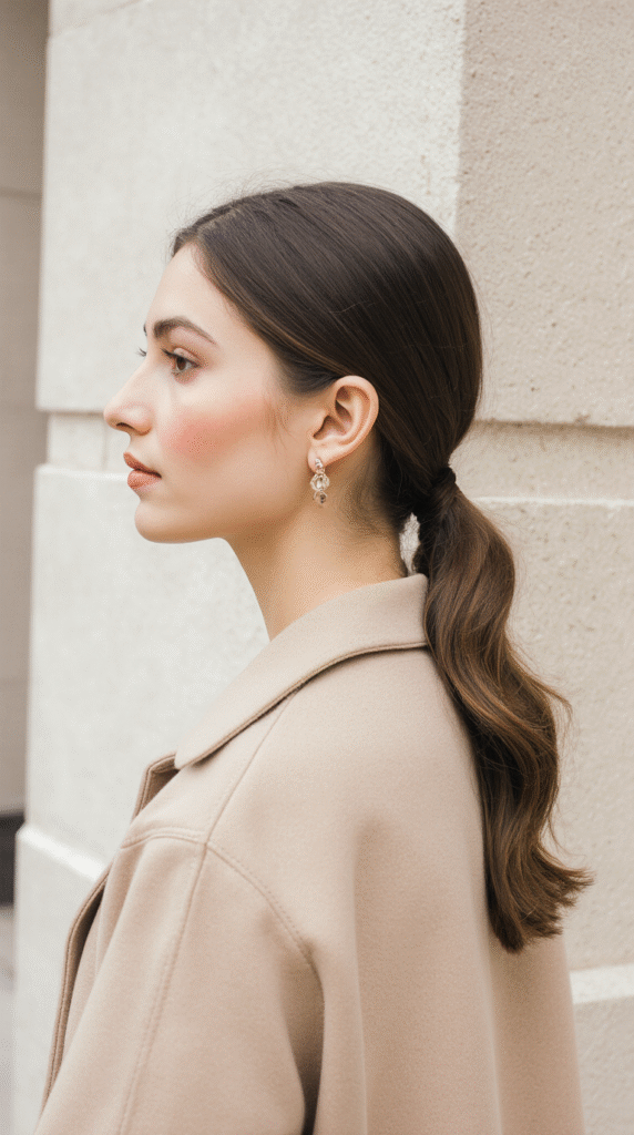 21 Sleek Ponytail Hairstyles 14 Low Sleek Ponytail