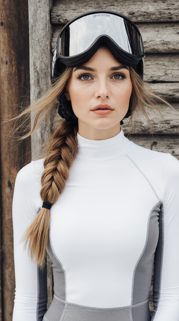 Top 21 Skiing Hairstyles to Wear Under a Helmet 19 Messy Fishtail Braid