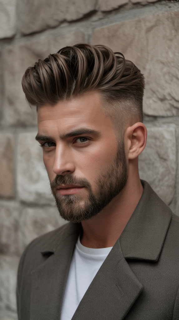 19 Formal Hairstyles for Men 18 Modern Pompadour with Beard