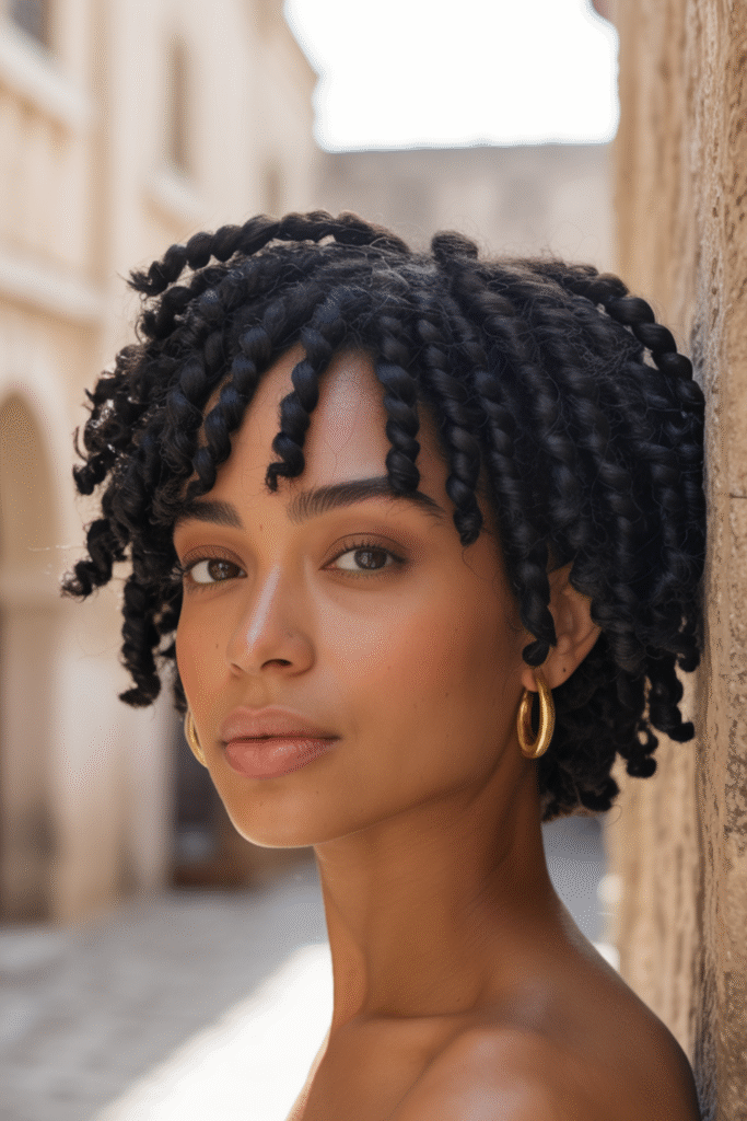 15 Stunning Short Crochet Twist Hairstyles 9 Natural Crochet Twists with Volume