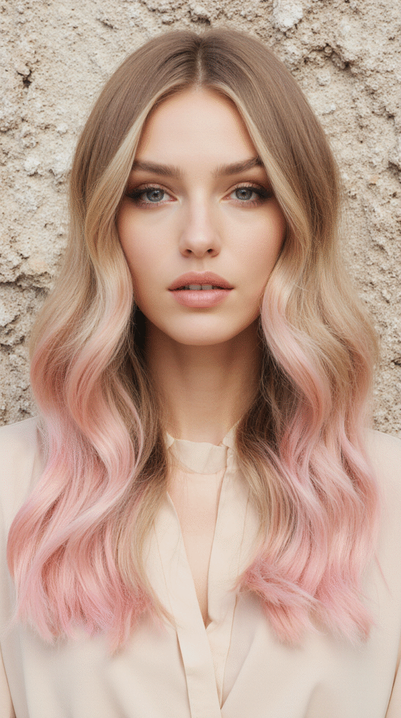 15 Highlights on Dirty Blonde Hair 8 Pink Pastel Highlights