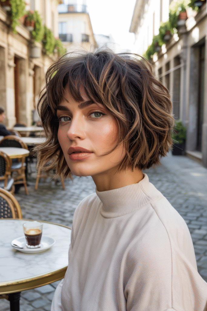 20 Volumizing Choppy Bob Hairstyles for Fine Hair 10 Shaggy Blonde Bob with Fringe