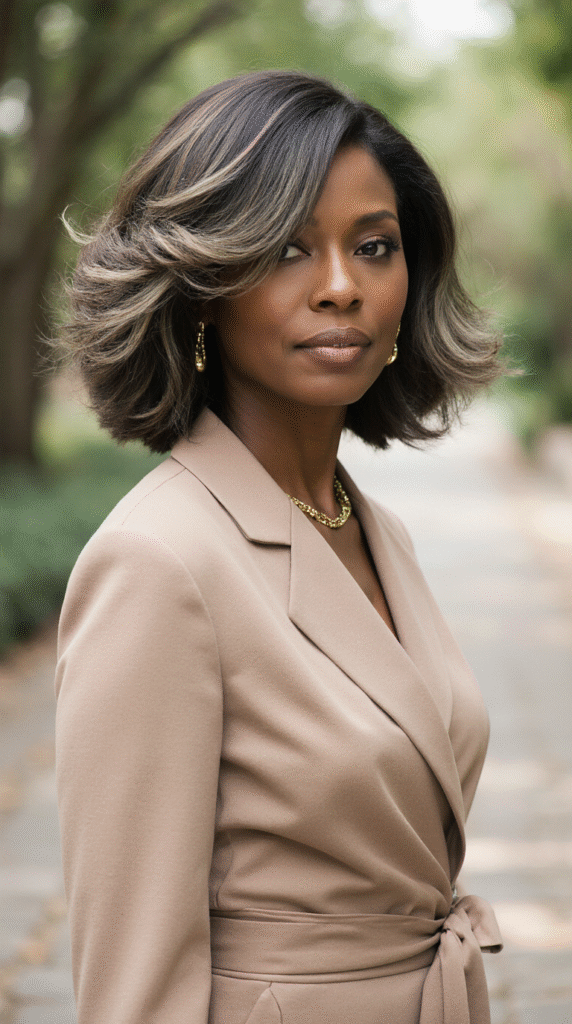 20 Older Black Women Hairstyles for Over 50 17 Shaggy Layered Bob