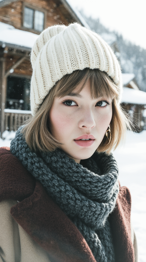 25 Mastering Beanie Hairstyles 3 Short Pixie Cut with a Beanie