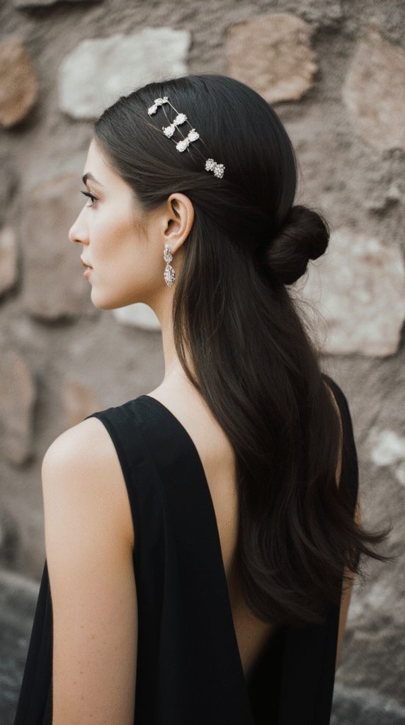 23 Formal Hairstyles for Long Hair 13 Simple Half Up Knot