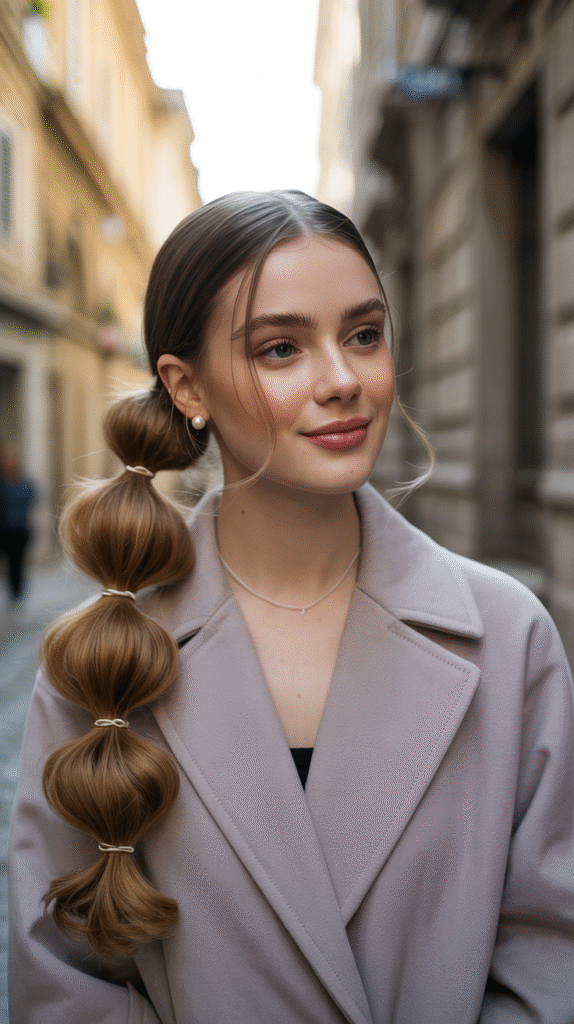 21 Sleek Ponytail Hairstyles 21 Sleek Bubble Ponytail