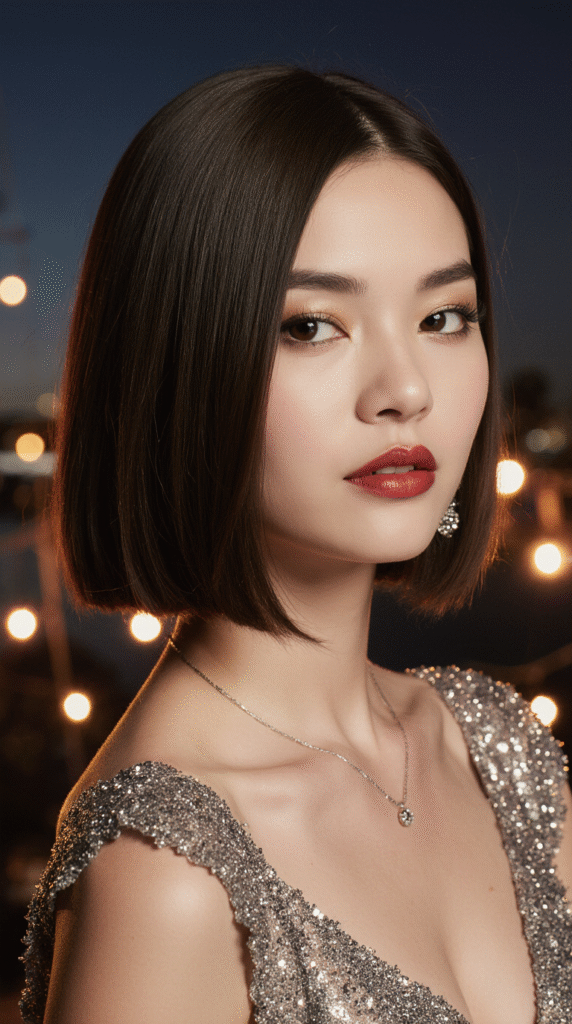 23 New Year’s Hairstyles for Short Hair 23 Sleek Classic Bob