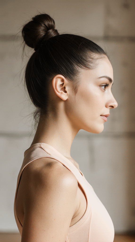 30 Top Basketball Hairstyles 20 Sleek High Bun 2