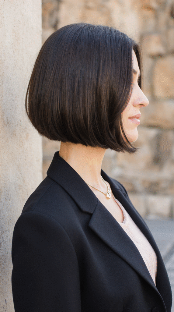 29 Formal Hairstyles for Short Hair 27 Sleek Shoulder Skimming Bob