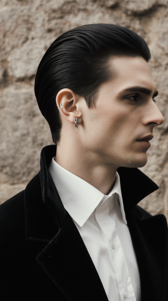 Sleek Slicked Back Hair 1