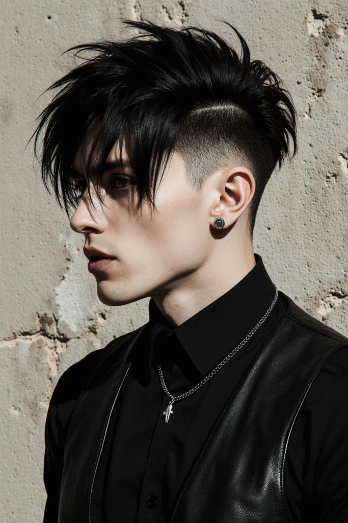 Sleek Undercut with Straight Hair 1