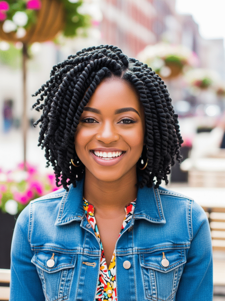 15 Stunning Short Crochet Twist Hairstyles 2 Soft Spiral Crochet Twists 1