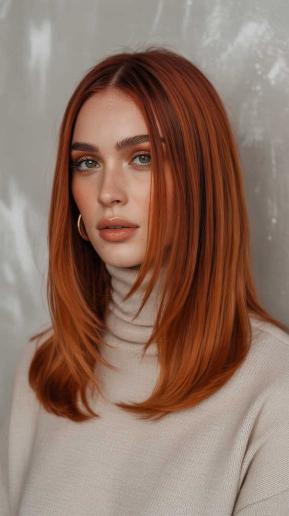 17 Red Copper Balayage Ideas 4 Straight Copper Balayage