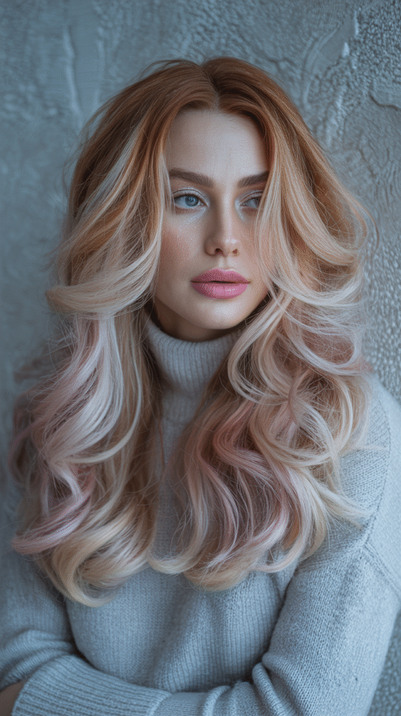 22 Winter Highlights for Blondes 16 Strawberry Blonde with Platinum Highlights