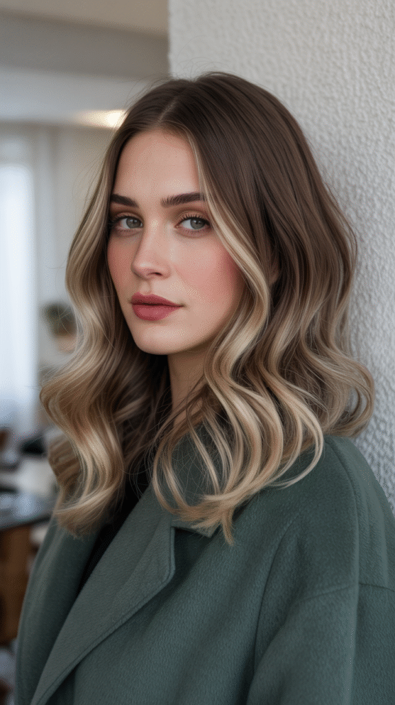 19 Winter Highlights for Brown Hair 11 Subtle Ash Blonde Tips
