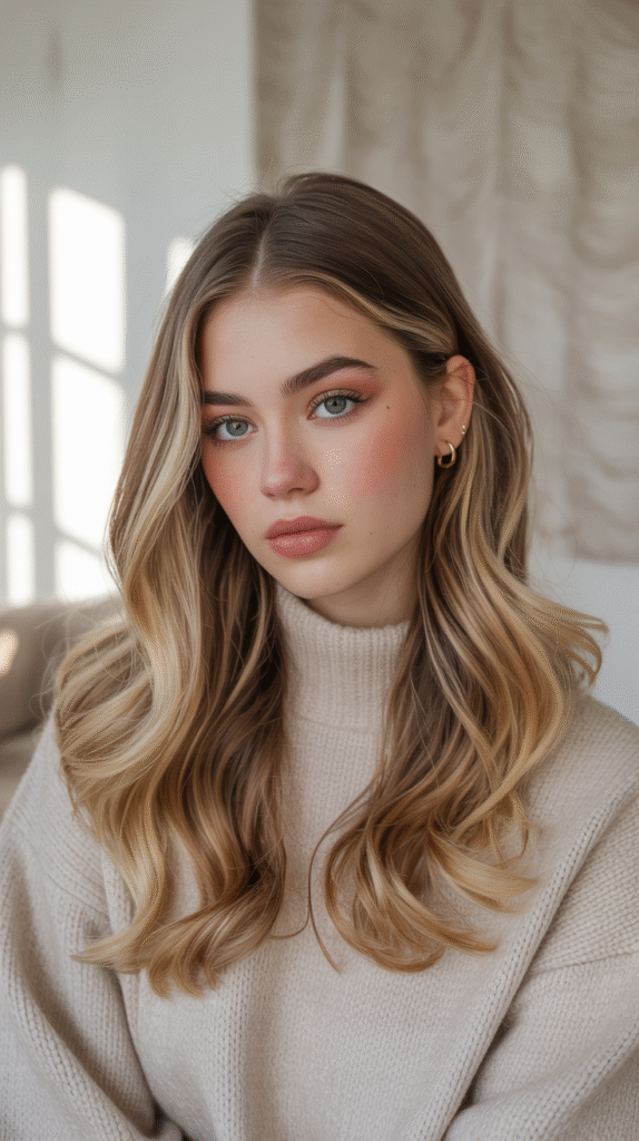 Sun Kissed Balayage on Brunette