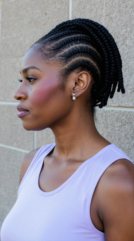 Tapered Braided Mohawk