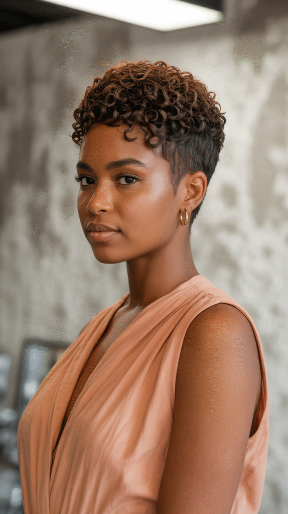 15 Trendy Pixie Hairstyles for Black Women 4 Textured Natural Tapered Pixie
