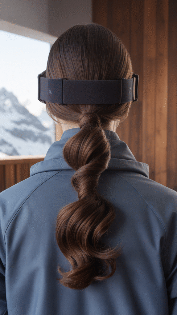 Top 21 Skiing Hairstyles to Wear Under a Helmet 18 Textured Ponytail