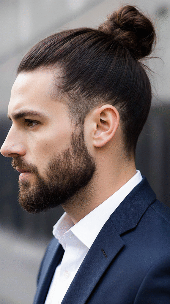 19 Formal Hairstyles for Men 5 The Man Bun