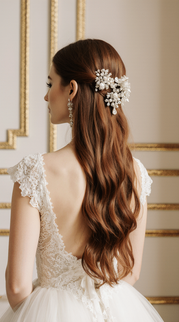 23 Formal Hairstyles for Long Hair 19 Twisted Half Updo