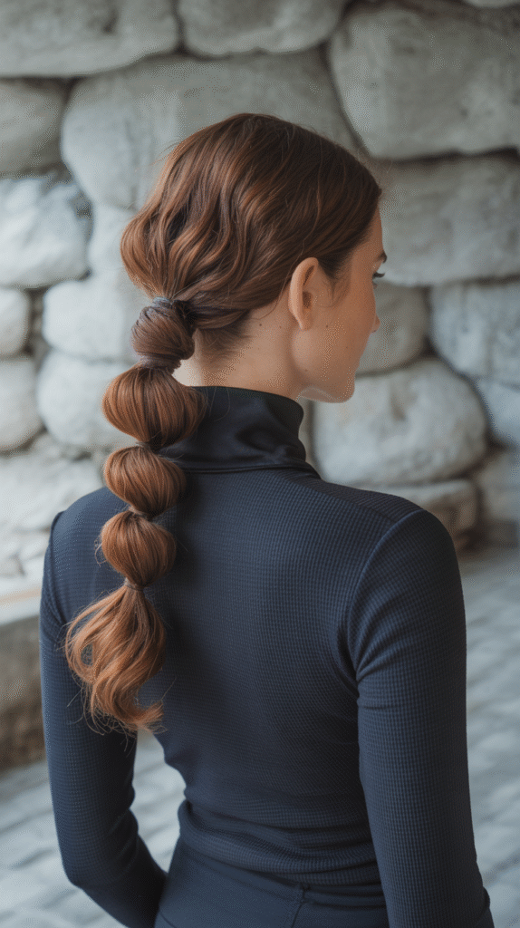 Top 21 Skiing Hairstyles to Wear Under a Helmet 17 Twisted Low Ponytail