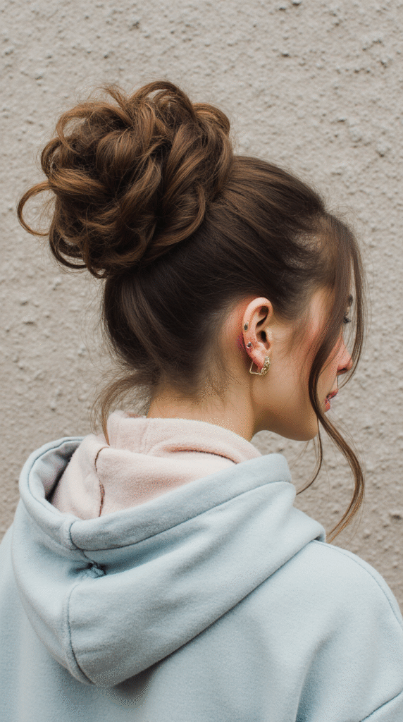 Voluminous Curly Updo